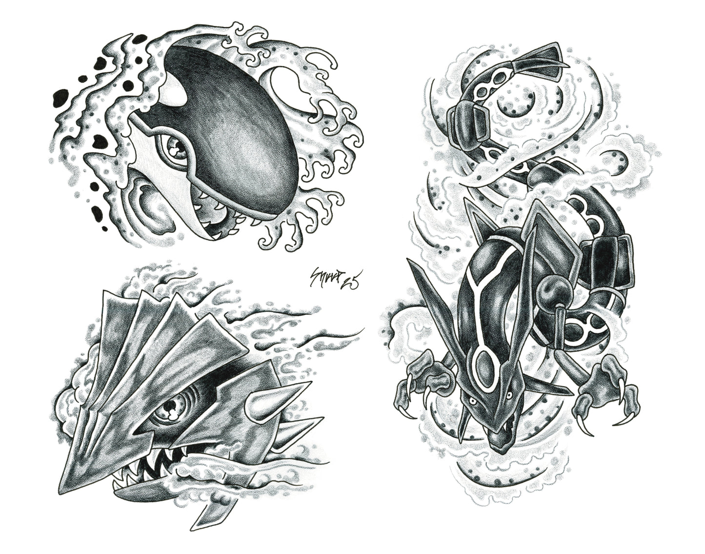 10 Sheet Bundle Pokemon Flash Prints 11x14"