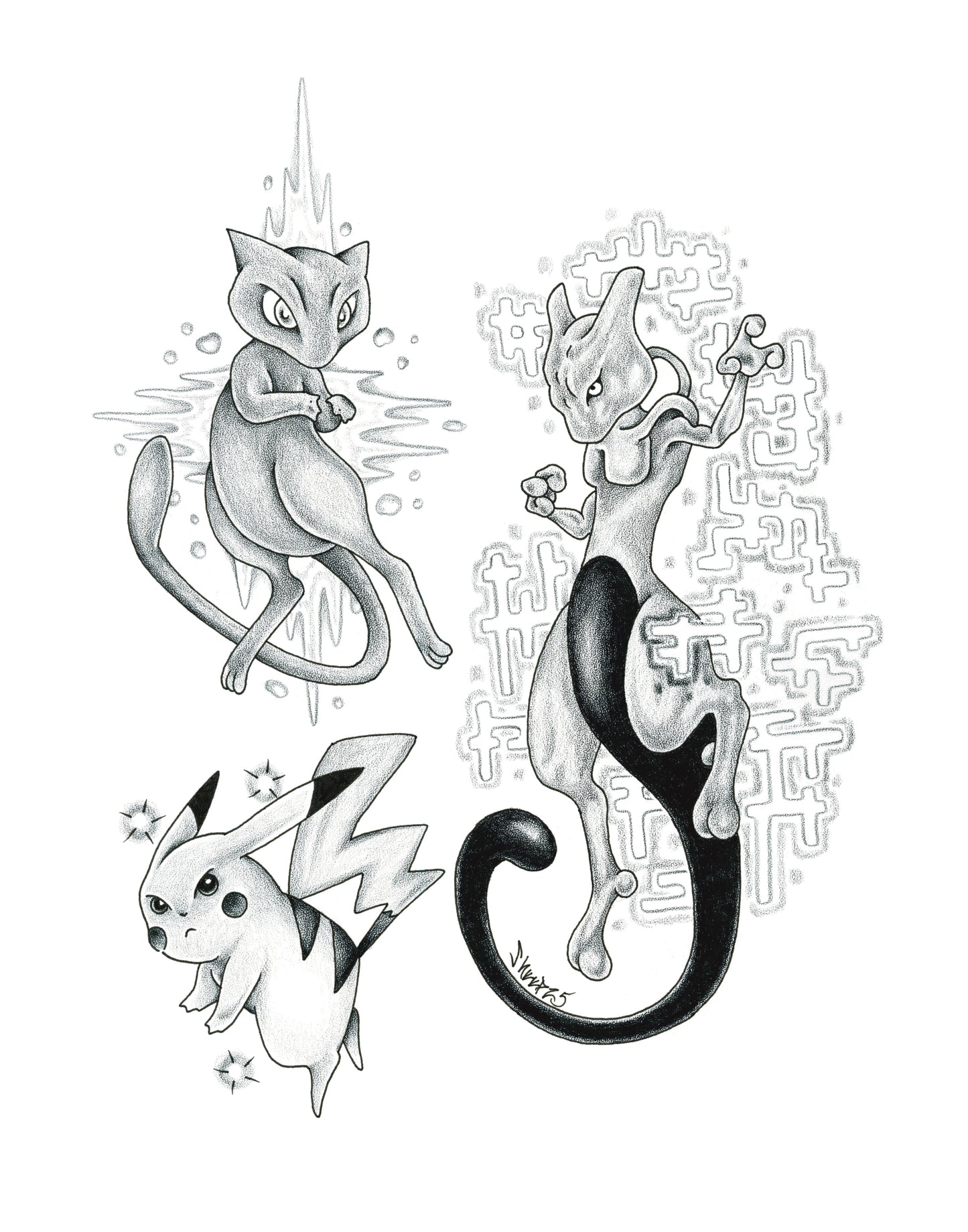 10 Sheet Bundle Pokemon Flash Prints 11x14"