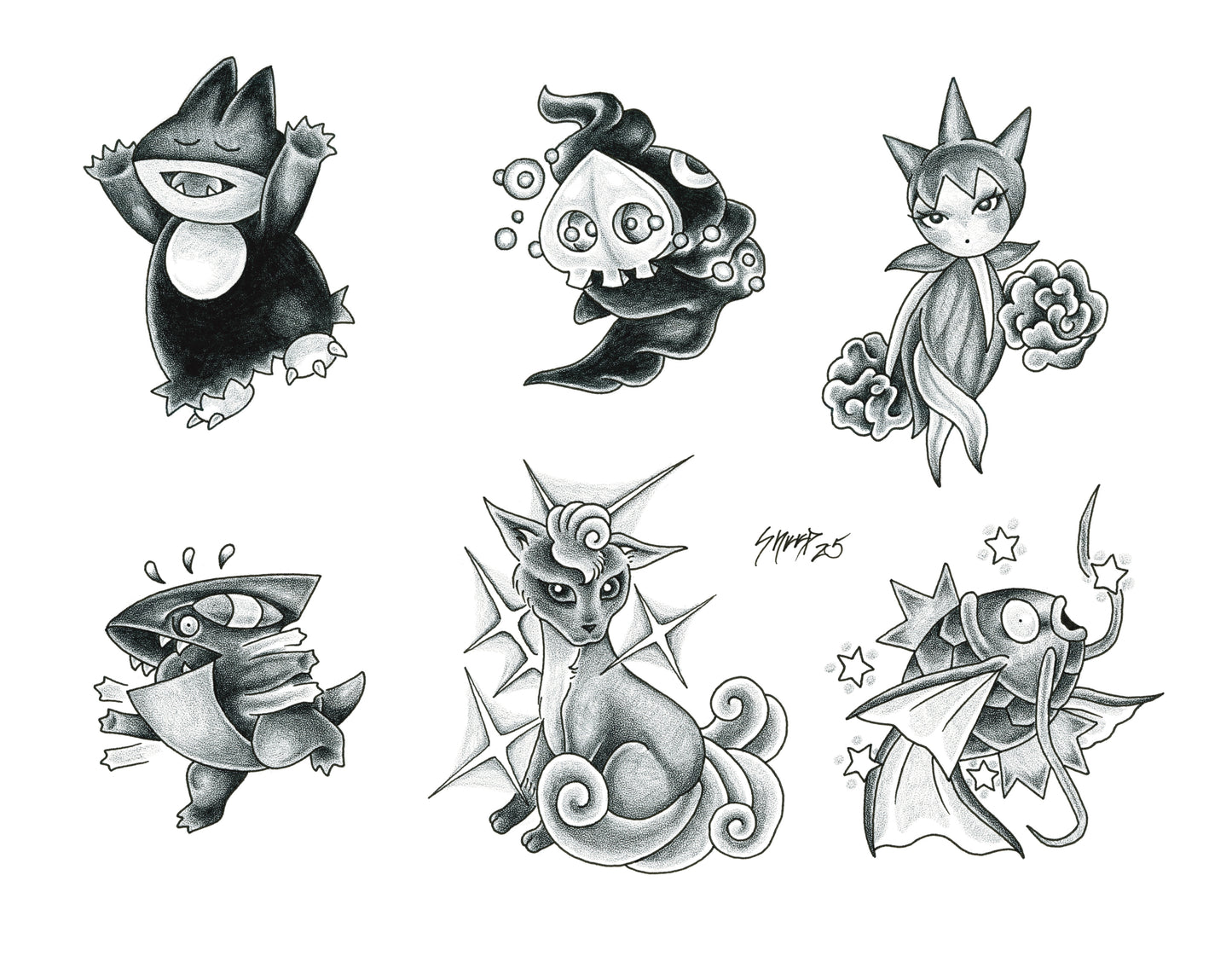 10 Sheet Bundle Pokemon Flash Prints 11x14"