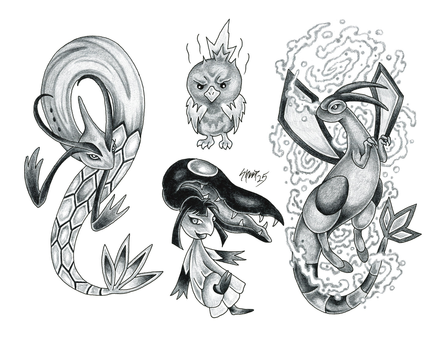 10 Sheet Bundle Pokemon Flash Prints 11x14"