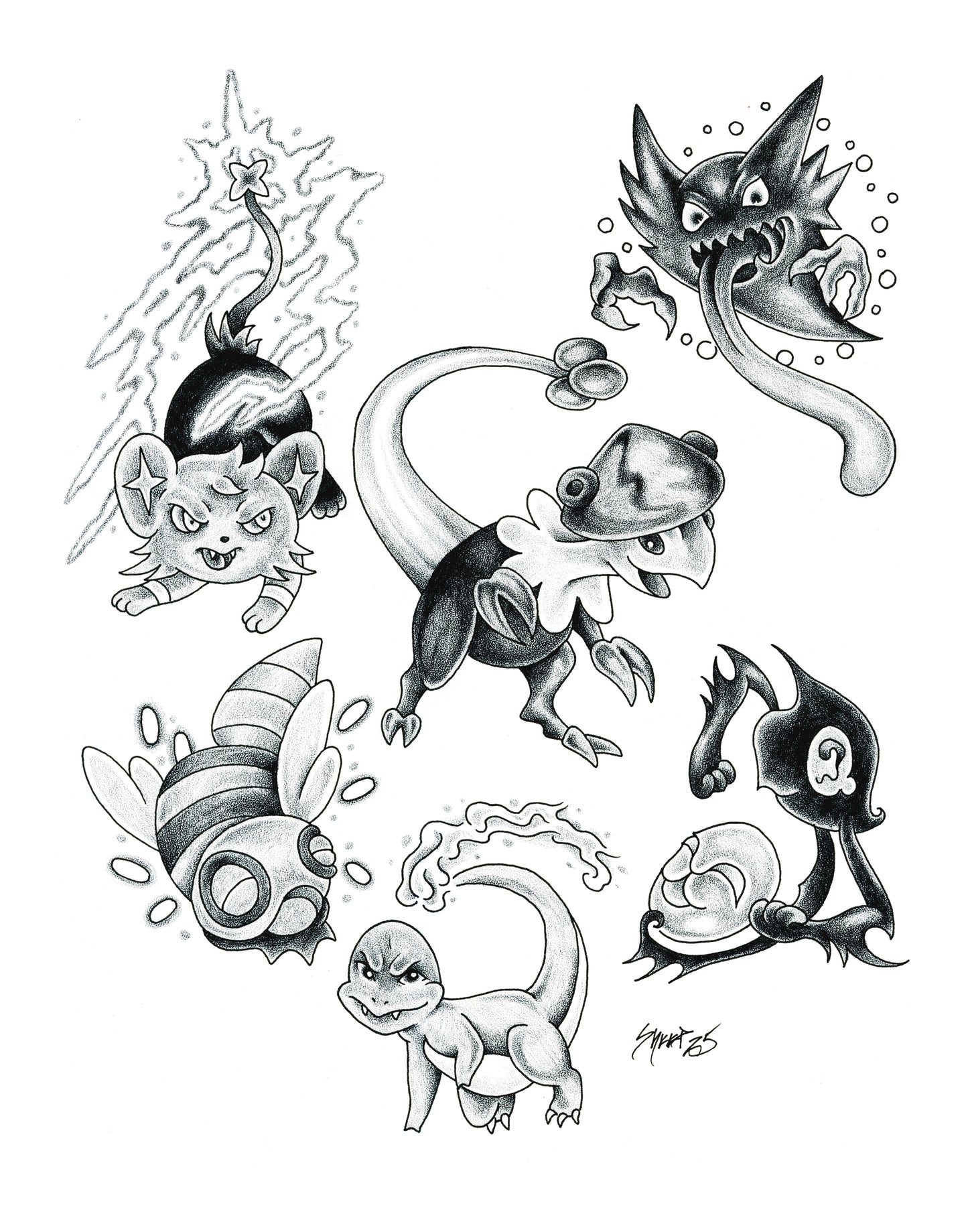 10 Sheet Bundle Pokemon Flash Prints 11x14"