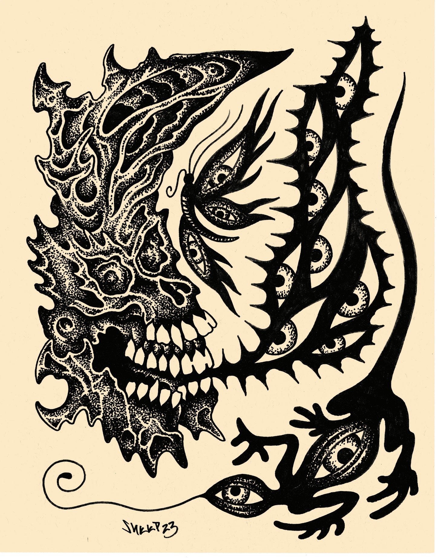 Skulls Print Set 10 pieces - Sealed Print Set
